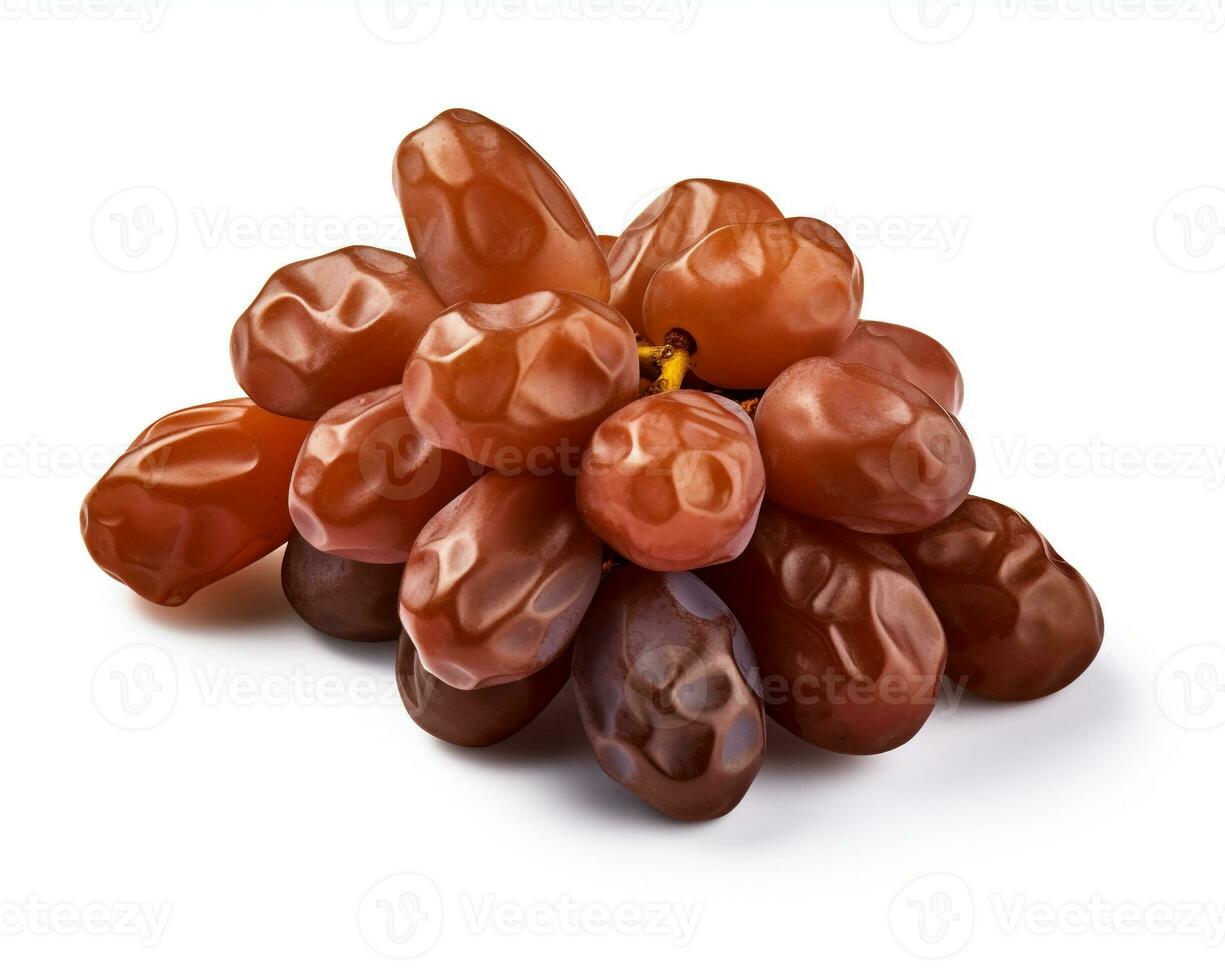 Photo of Raisin isolated on white background. Generative AI