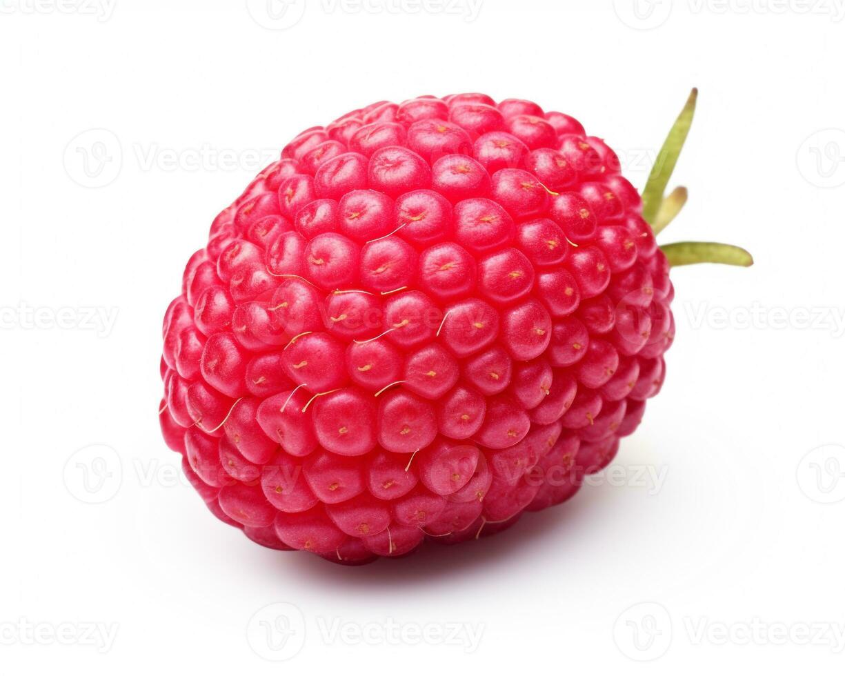 Photo of Pineberry isolated on white background. Generative AI