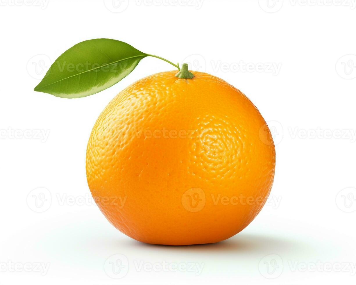 Photo of Orange isolated on white background. Generative AI