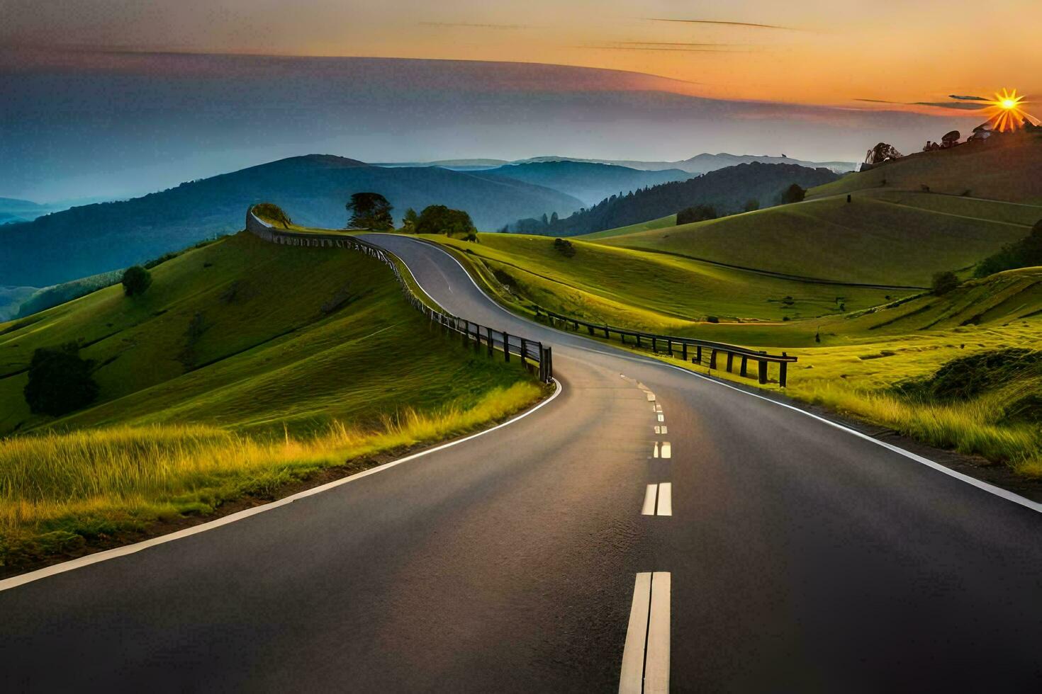 the road to success is paved with good intentions. AI-Generated photo