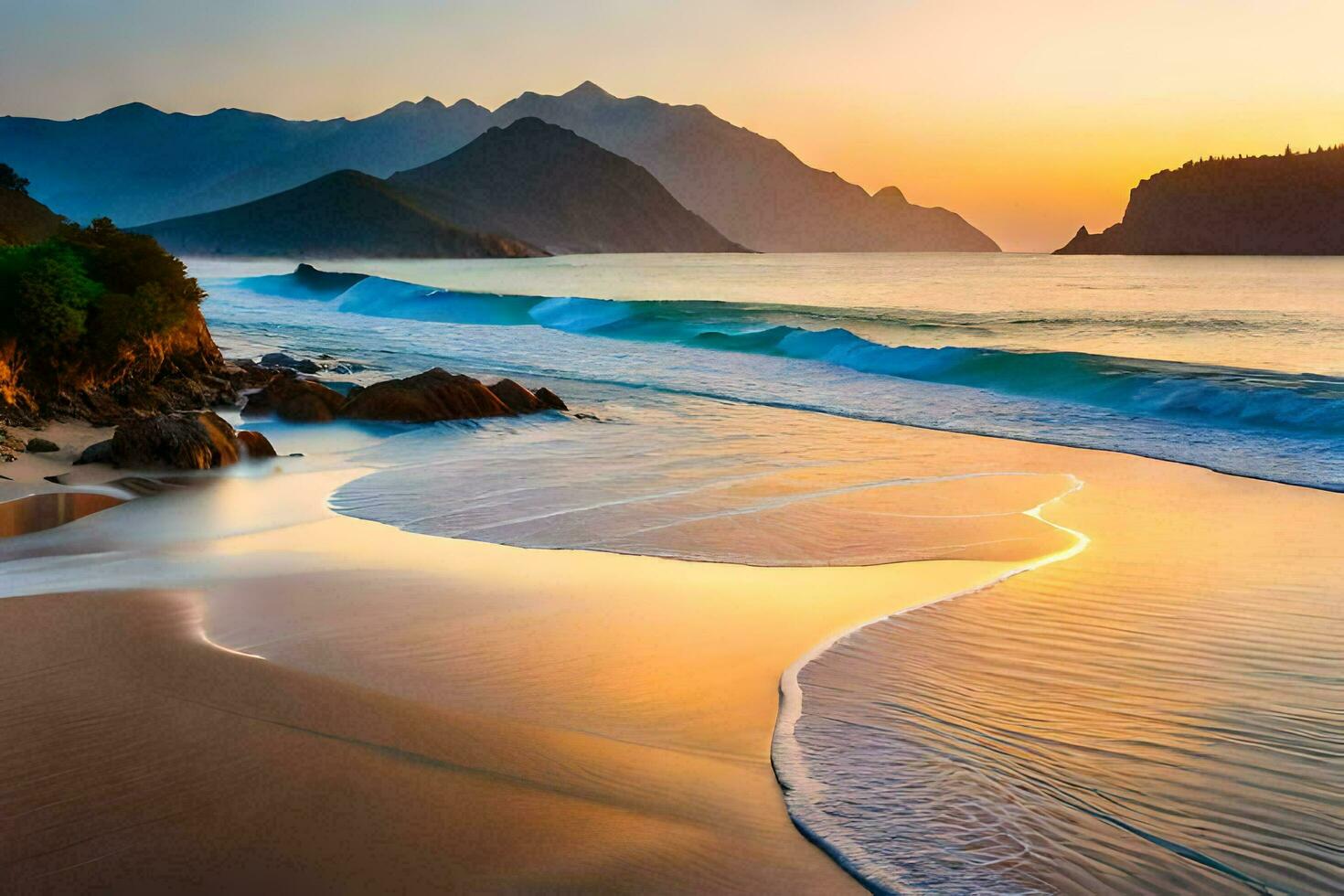 the beach wallpaper. AI-Generated 34260732 Stock Photo at Vecteezy