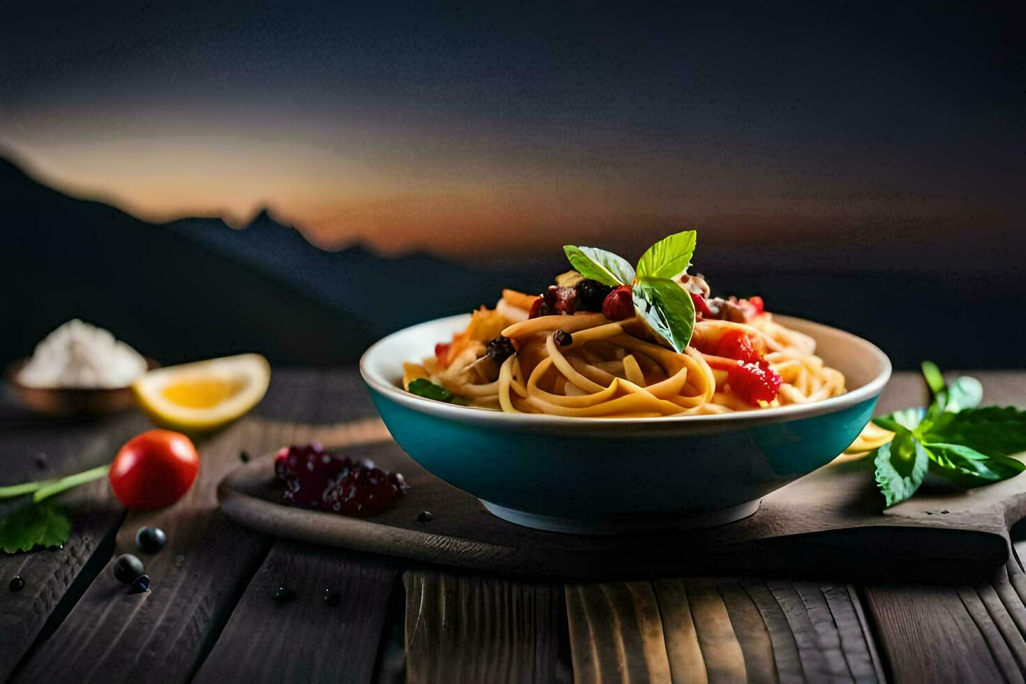 the best pasta dishes in the world. AIGenerated 34274834 Stock Photo