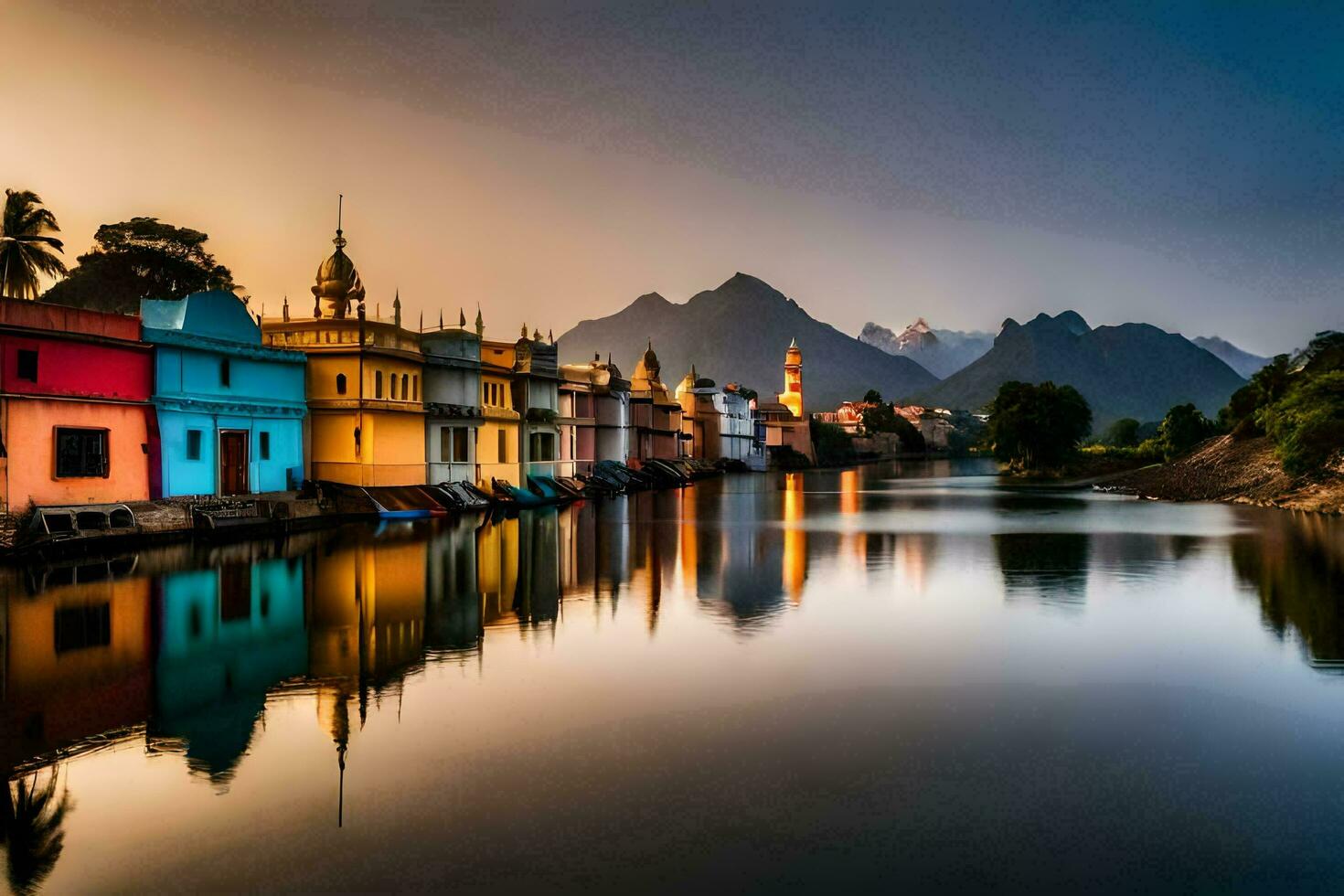 the beautiful city of kerala, india. AI-Generated photo