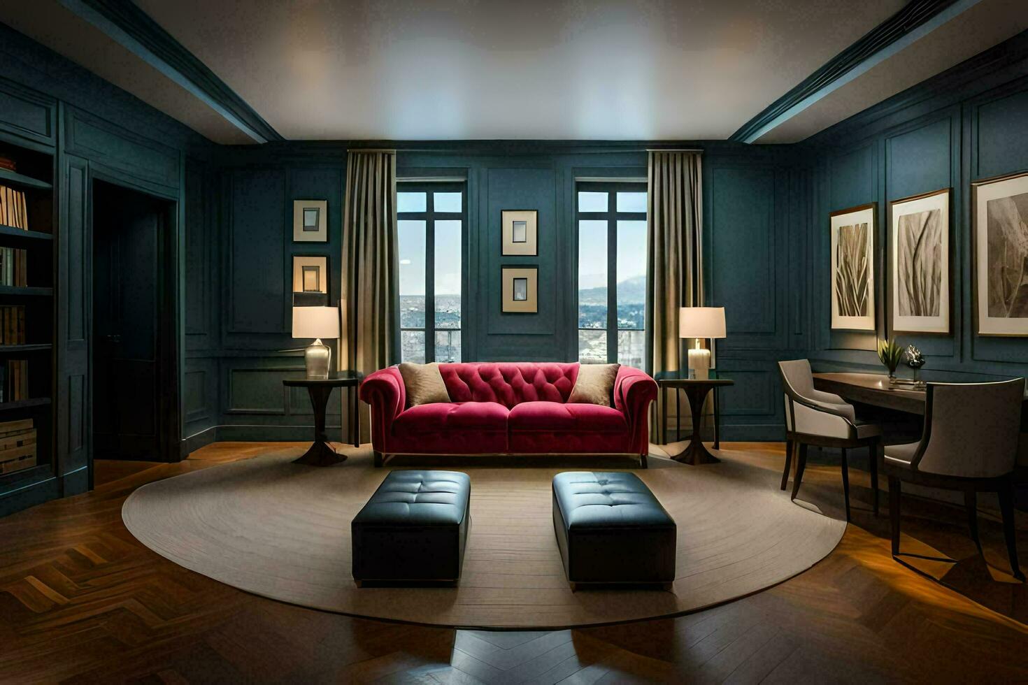 el suite a el ritz carlton, París. generado por ai foto