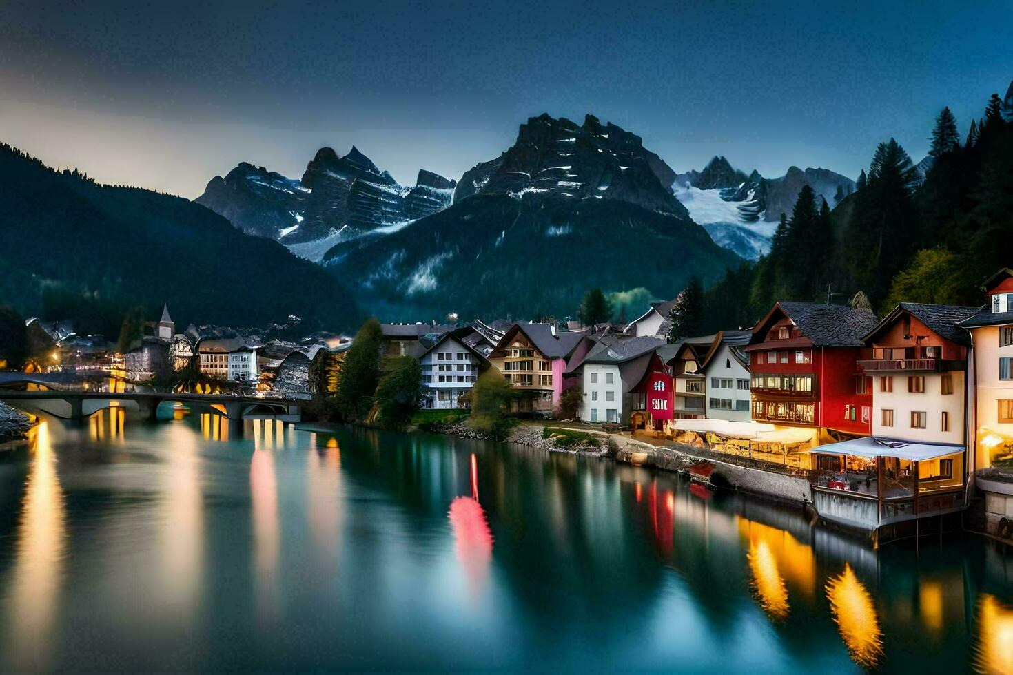the beautiful town of luzern, switzerland. AI-Generated photo