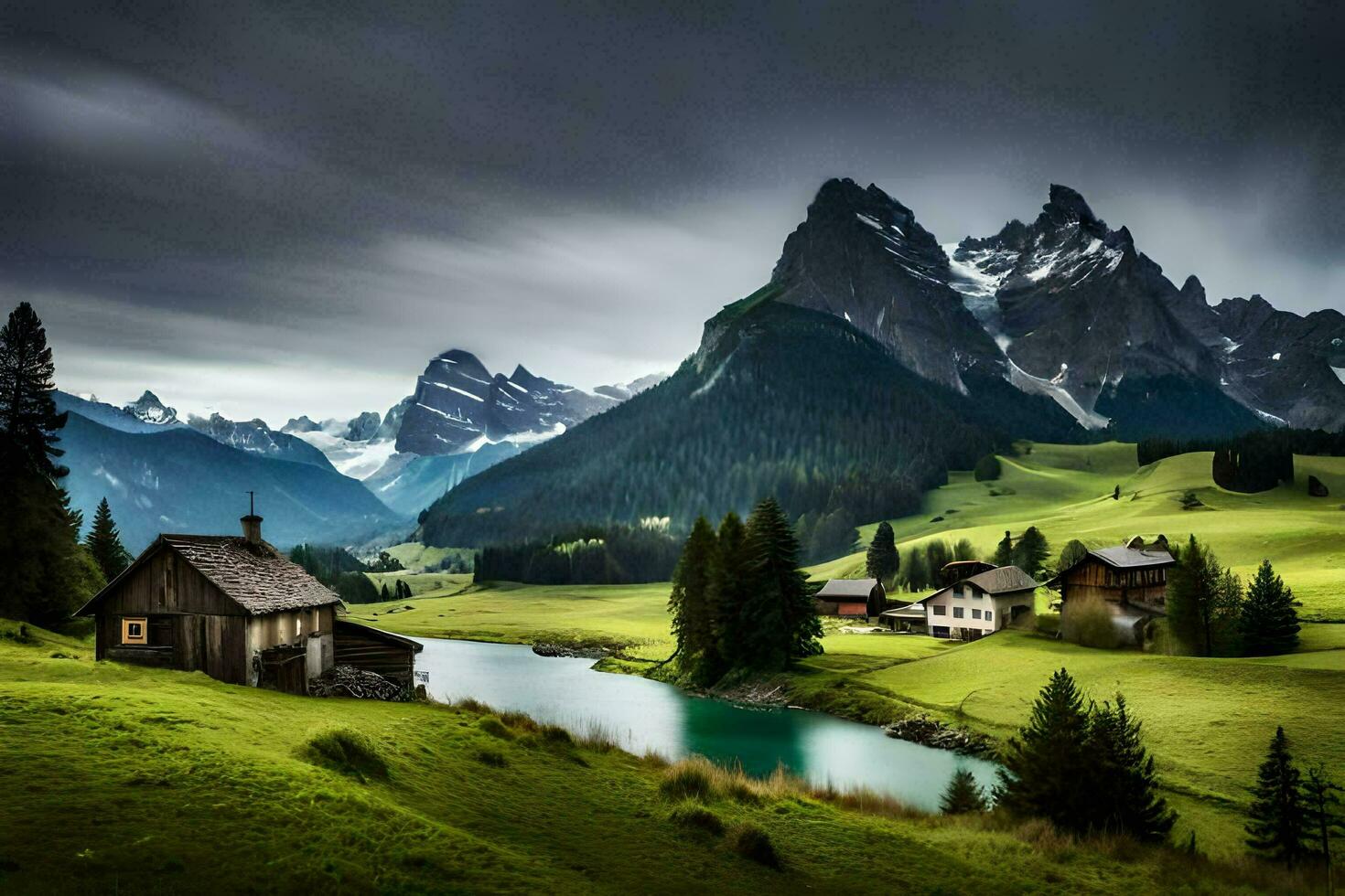 the swiss alps, person, person, person, person, switzerland, alps. AI-Generated photo