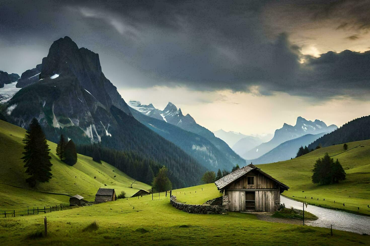the alps, switzerland, person, person, person, person, person, person,. AI-Generated photo