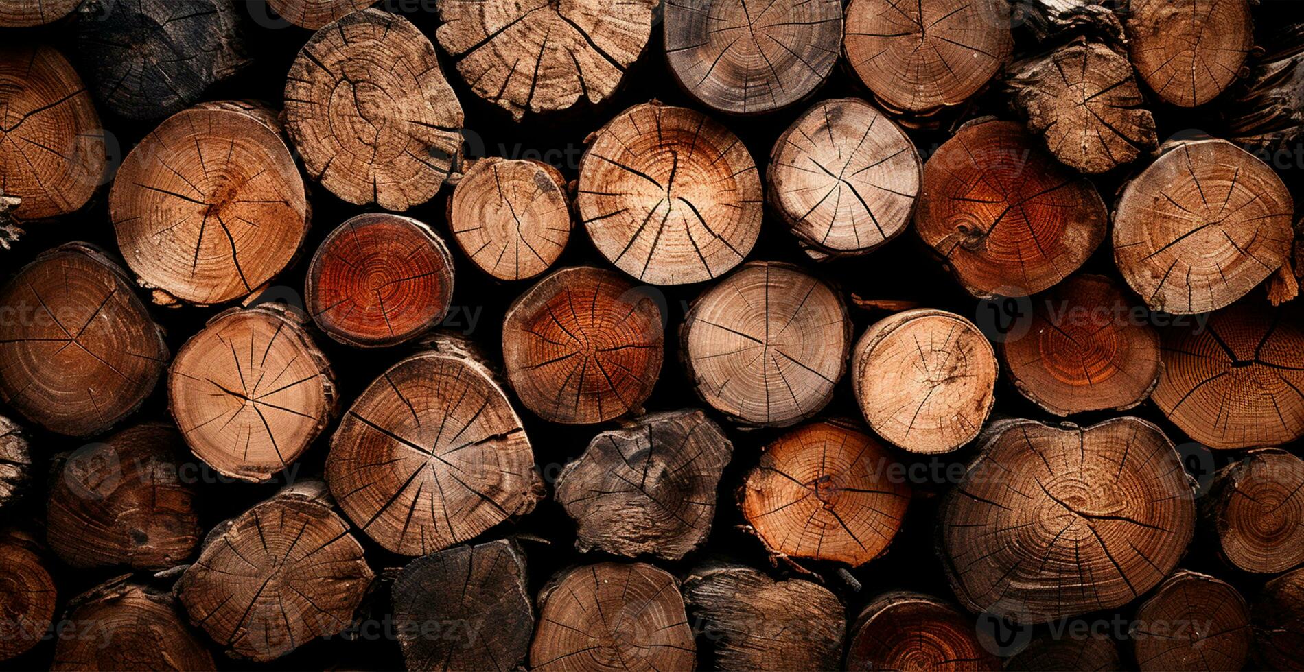 panorámico fondo, madera leña textura - ai generado imagen foto