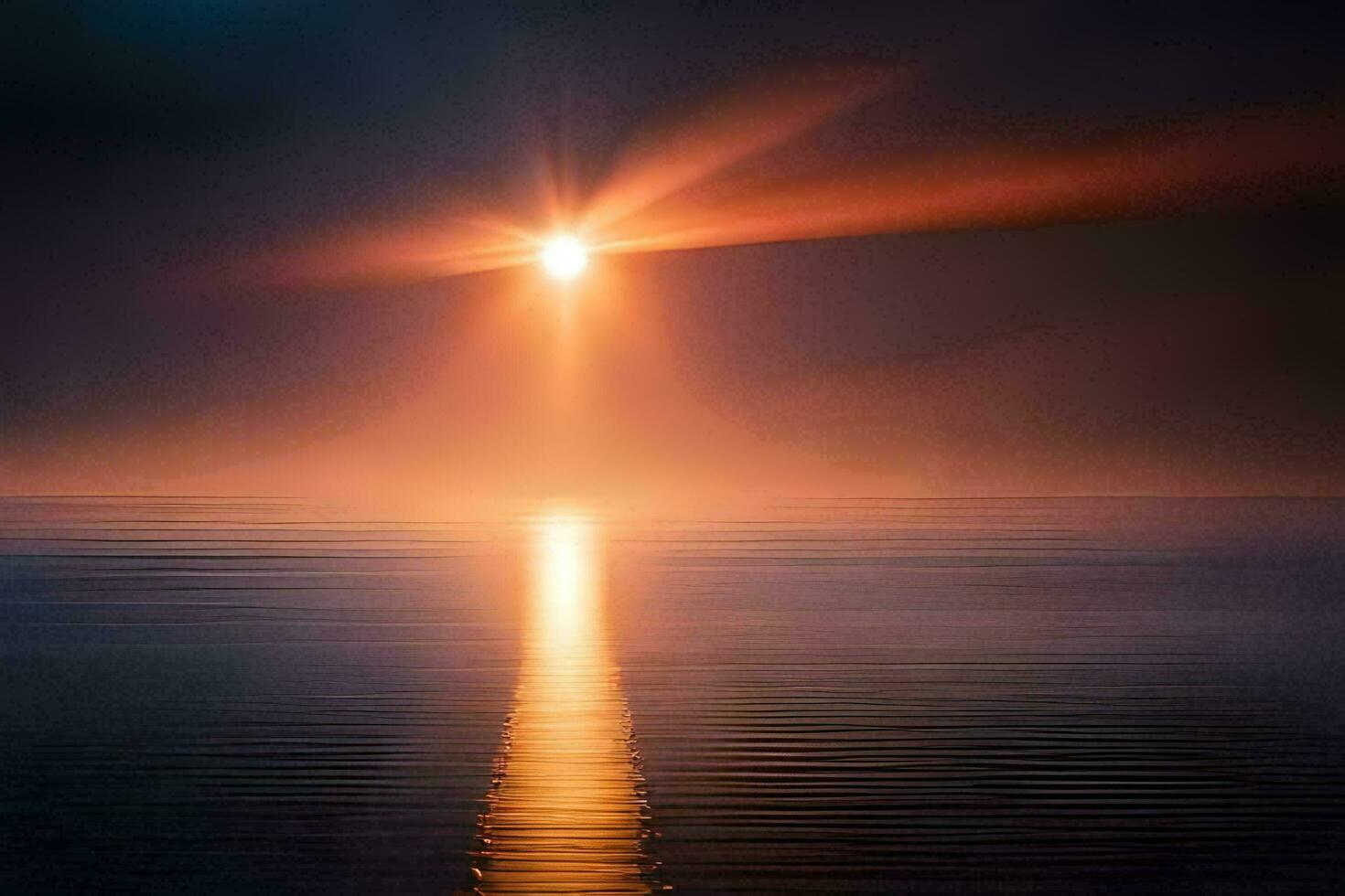 sunrise over the ocean, sunrise, the ocean, sunrise, the sun, the light,. AI-Generated photo