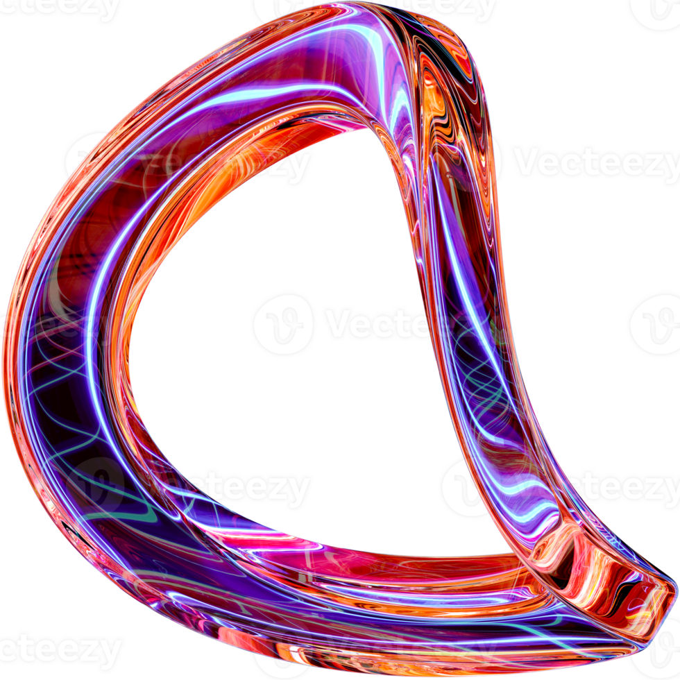 Abstract Lightning In Glass Shapes png