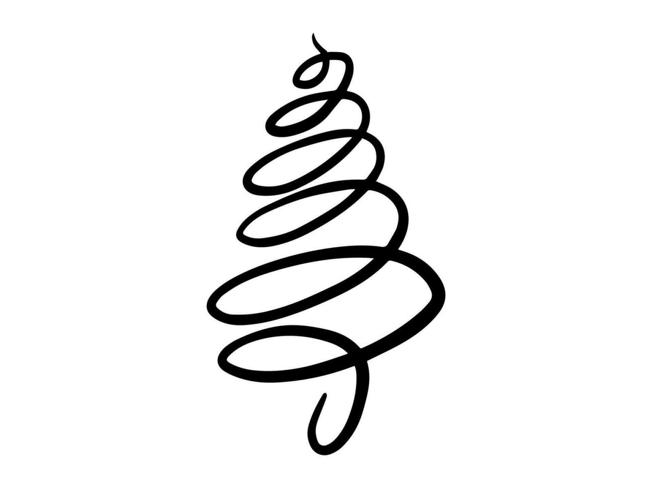 Christmas Tree Silhouette vector