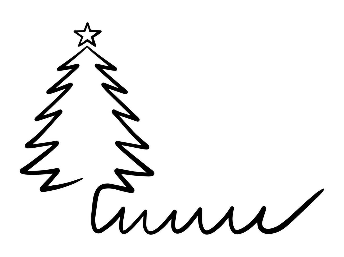 Christmas Tree Silhouette vector
