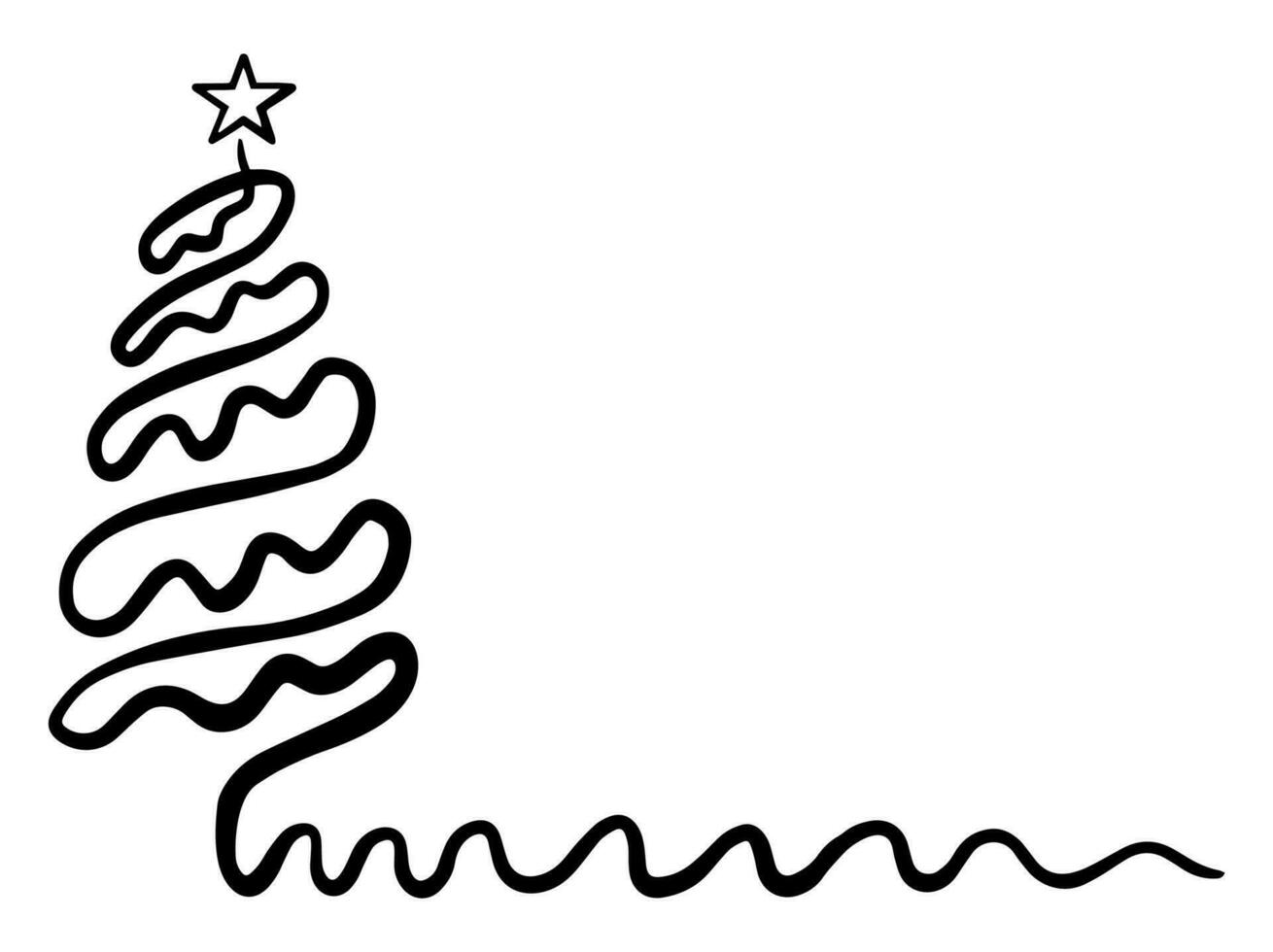 Christmas Tree Silhouette vector