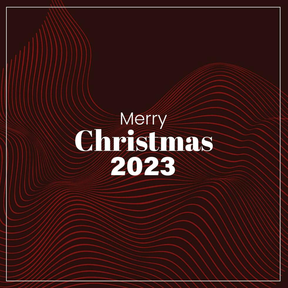 Merry Christmas 2023 Retro Style Futuristic Background Abstract vector