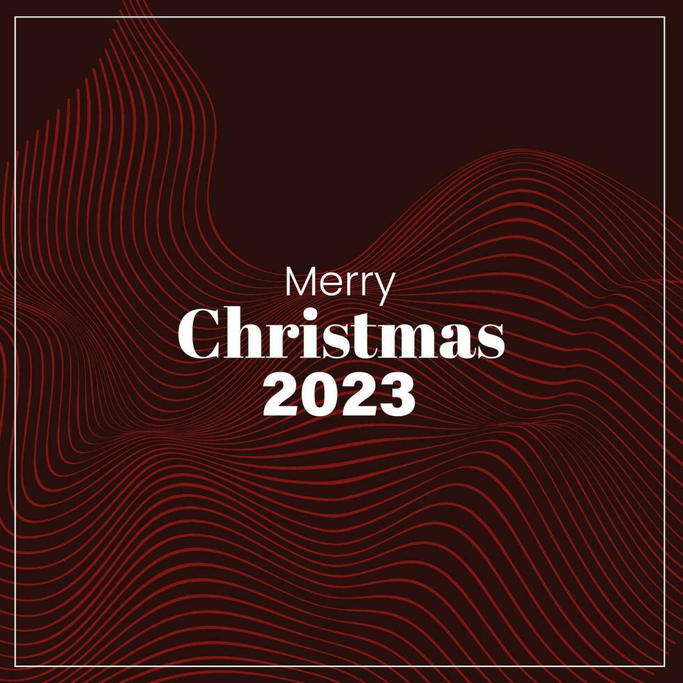 Merry Christmas 2023 Retro Style Futuristic Background Abstract vector