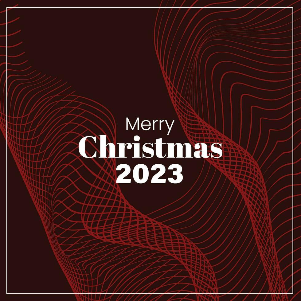 Merry Christmas 2023 Retro Style Futuristic Background Abstract vector