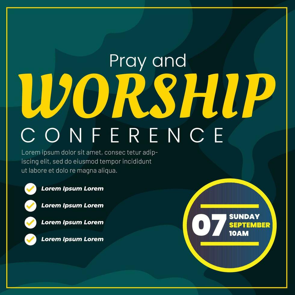 Vector Pray and Worship Conference Social media