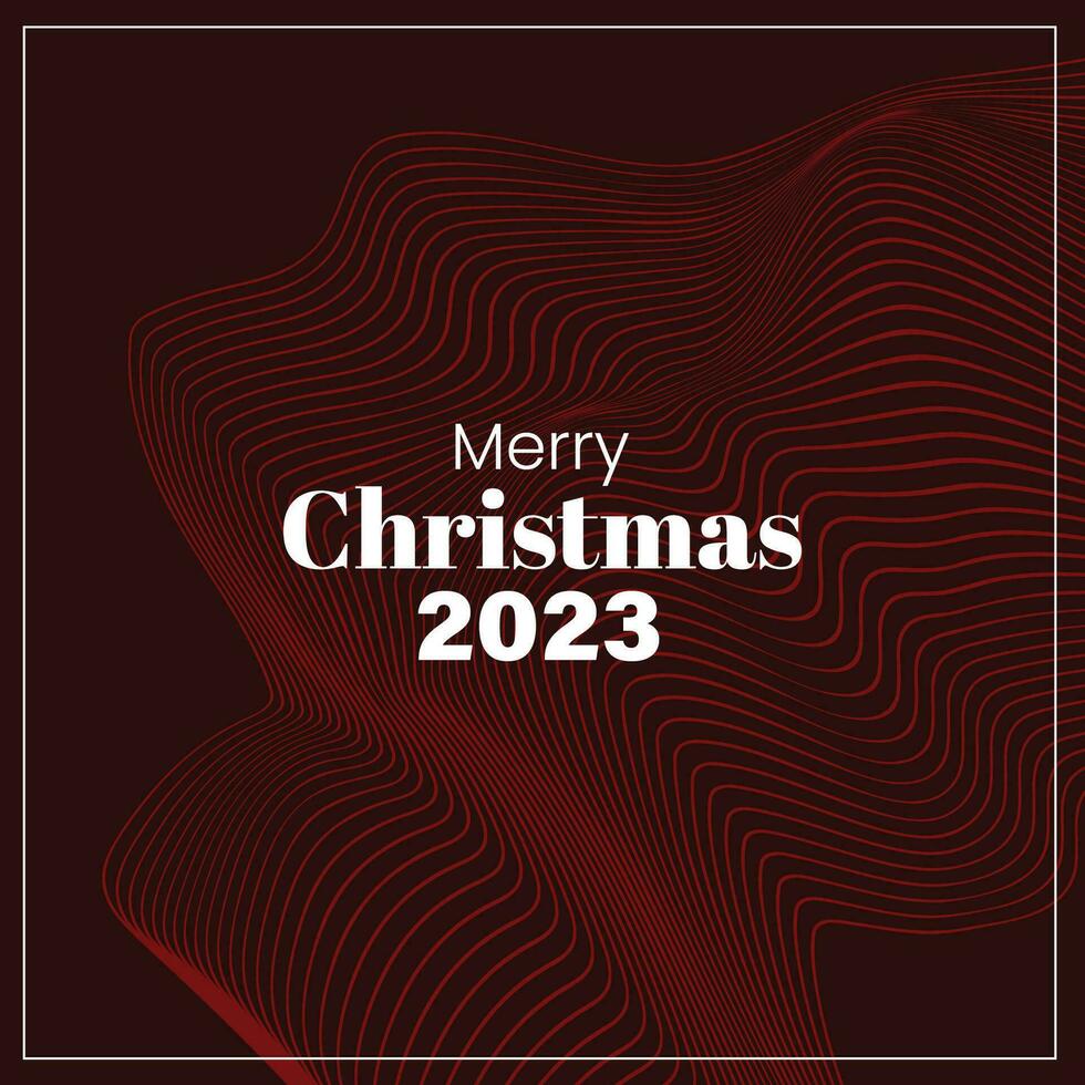 Merry Christmas 2023 Retro Style Futuristic Background Abstract vector