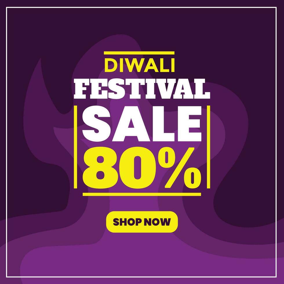 vector flat design Diwali Festival Sale concept template background