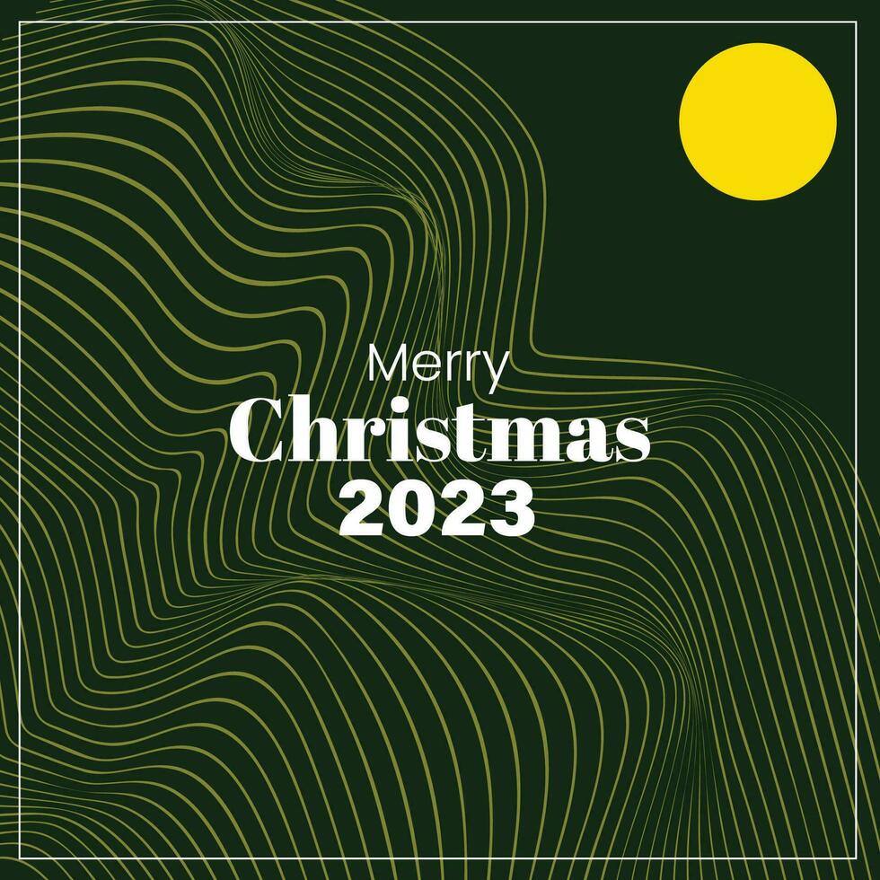 Merry Christmas 2023 Retro Style Futuristic Background Abstract vector