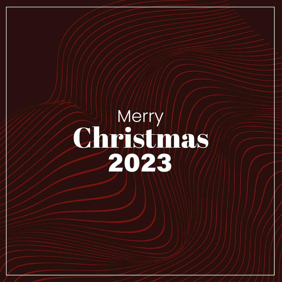 alegre Navidad 2023 retro estilo futurista antecedentes resumen vector