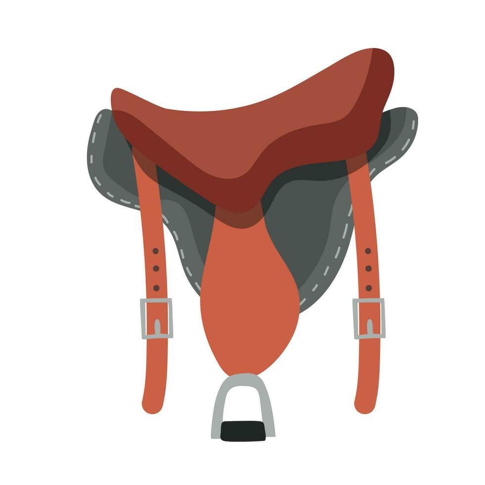 Saddle for a horse. vector design on white background