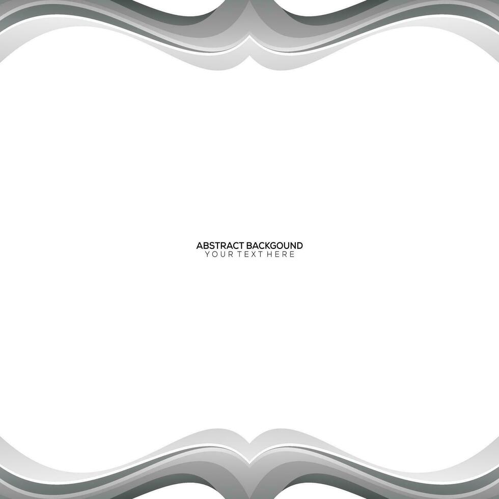 gradient gray abstract waves background vector