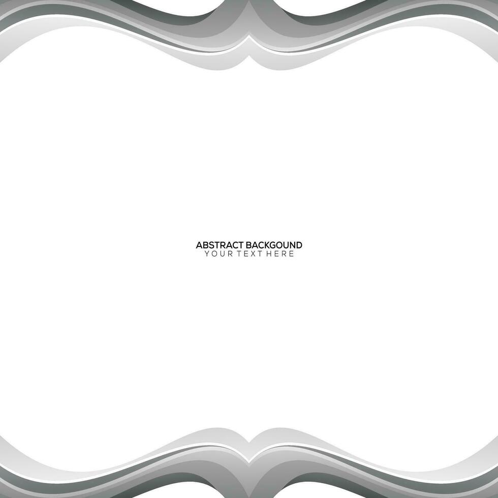 gradient gray abstract waves background vector