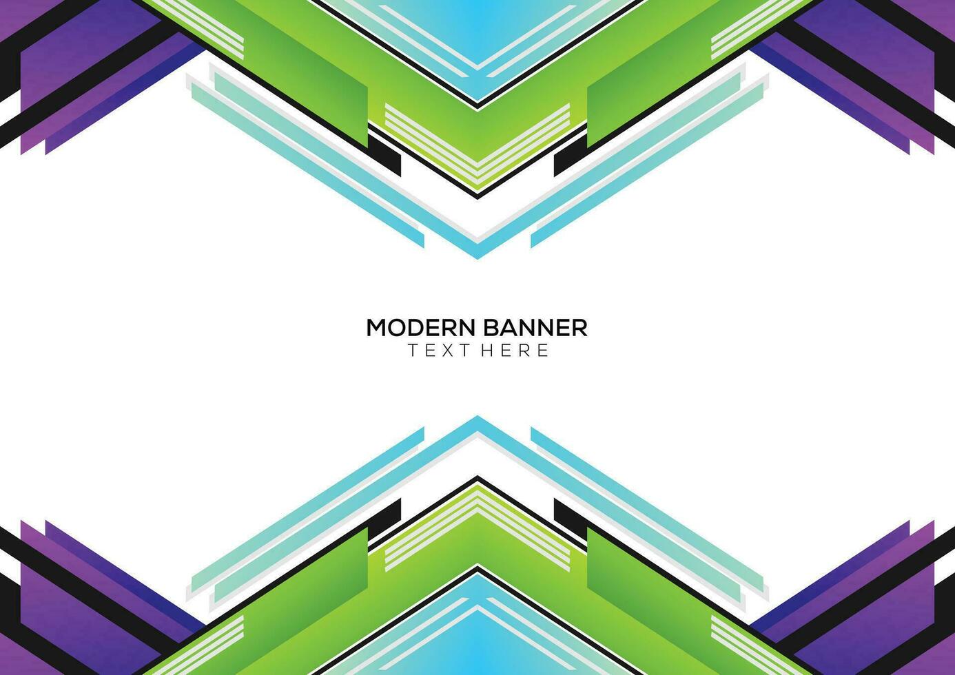 horizontal geometric app cover template vector