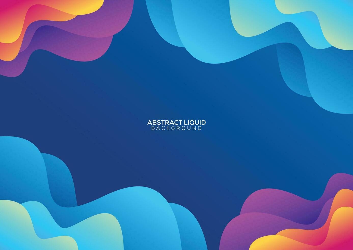colorful gradient liquid background and copy space vector