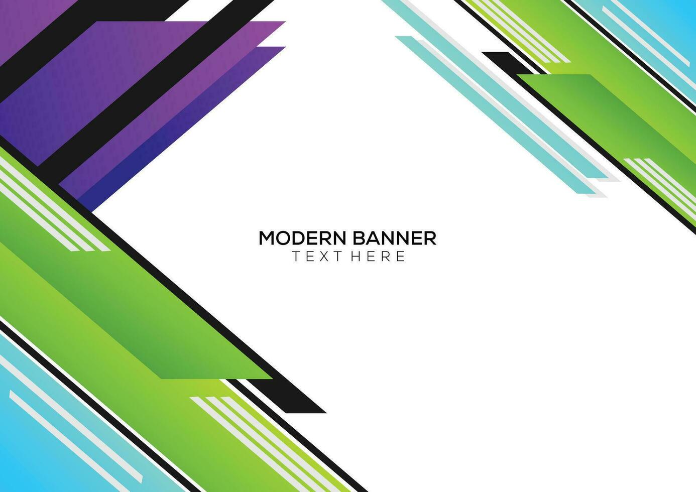 gradient abstract geometric background banner vector