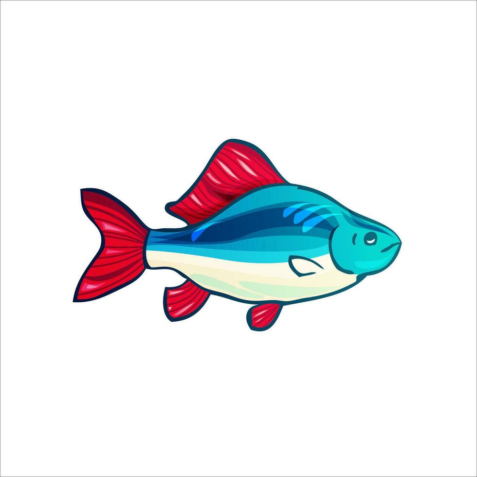 Vector illustration of fishes.