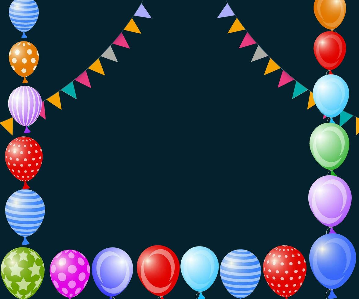 Balloon background collection, colorful and beautiful balloon background vector