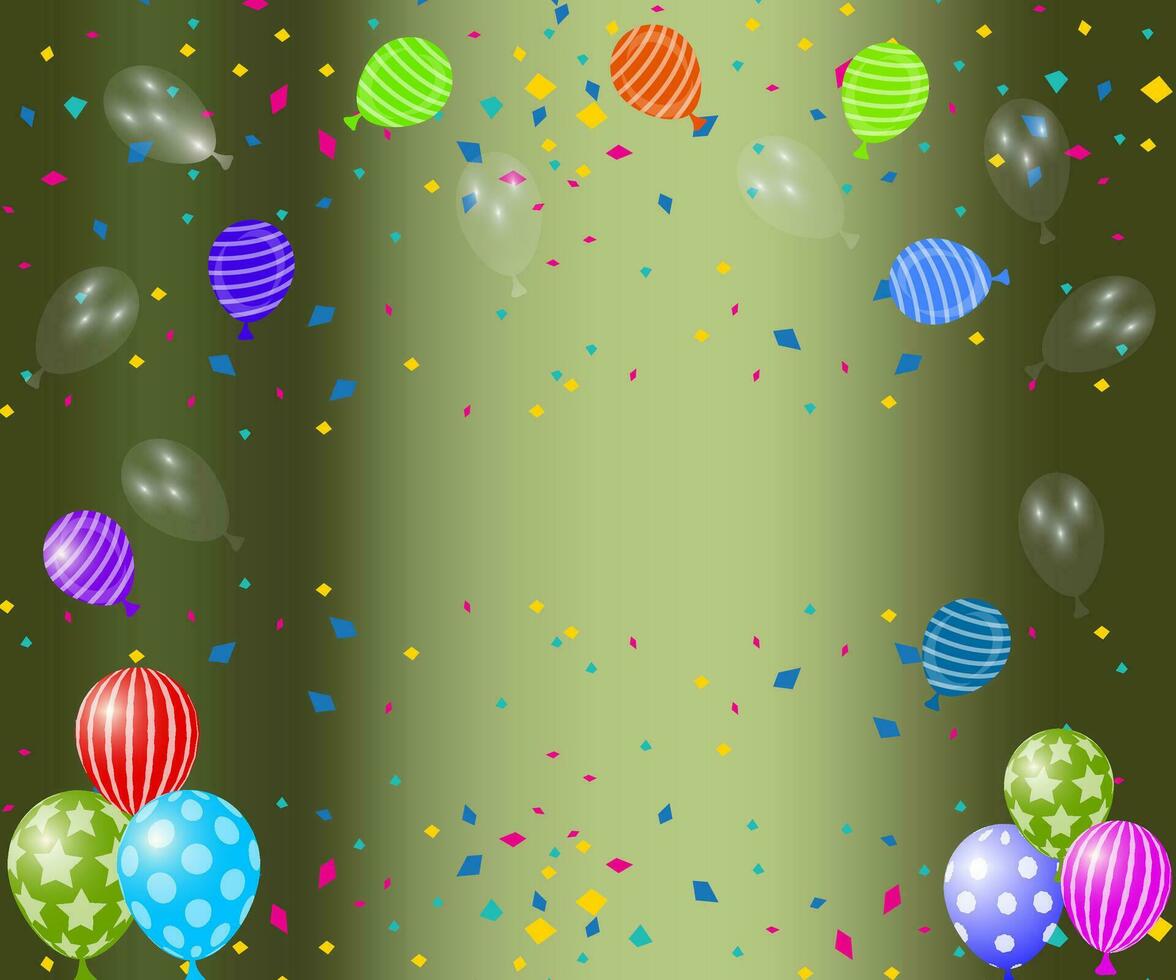 Balloon background collection, colorful and beautiful balloon background vector
