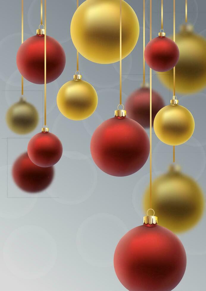 Christmas greeting card. Red Christmas ball, with an ornament and spangles.Hand drawn lettering. Vector illustration.