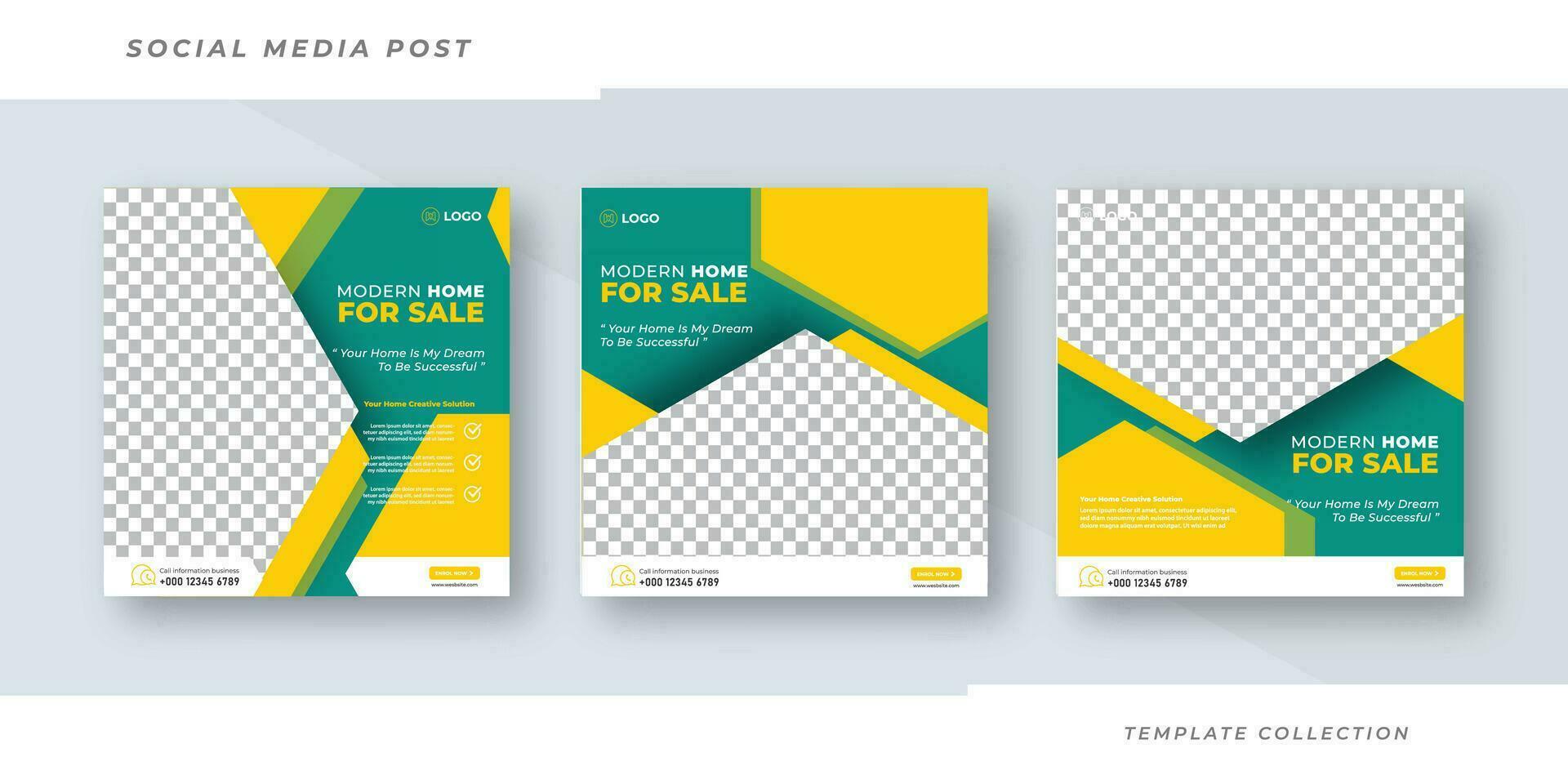 Modern Home for sale Real Estate Media Social Posting Template, Editable Posting Template Social Media Banner template Pro Vector