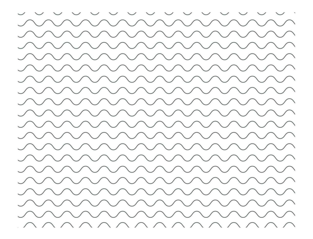 Gray line wavy on seamless background. Wave lines on a transparent background. Pulsating texture. Vector illustration of waviness,