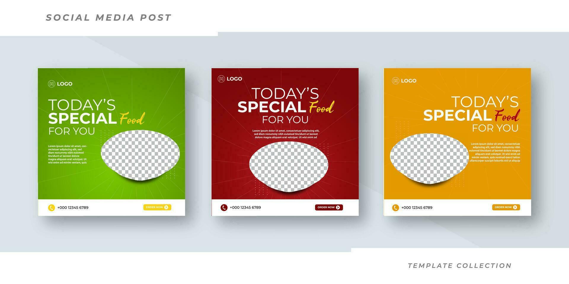 Beauty and spa skincare Makeup Salon square banner collection Square Flyer Template Design vector