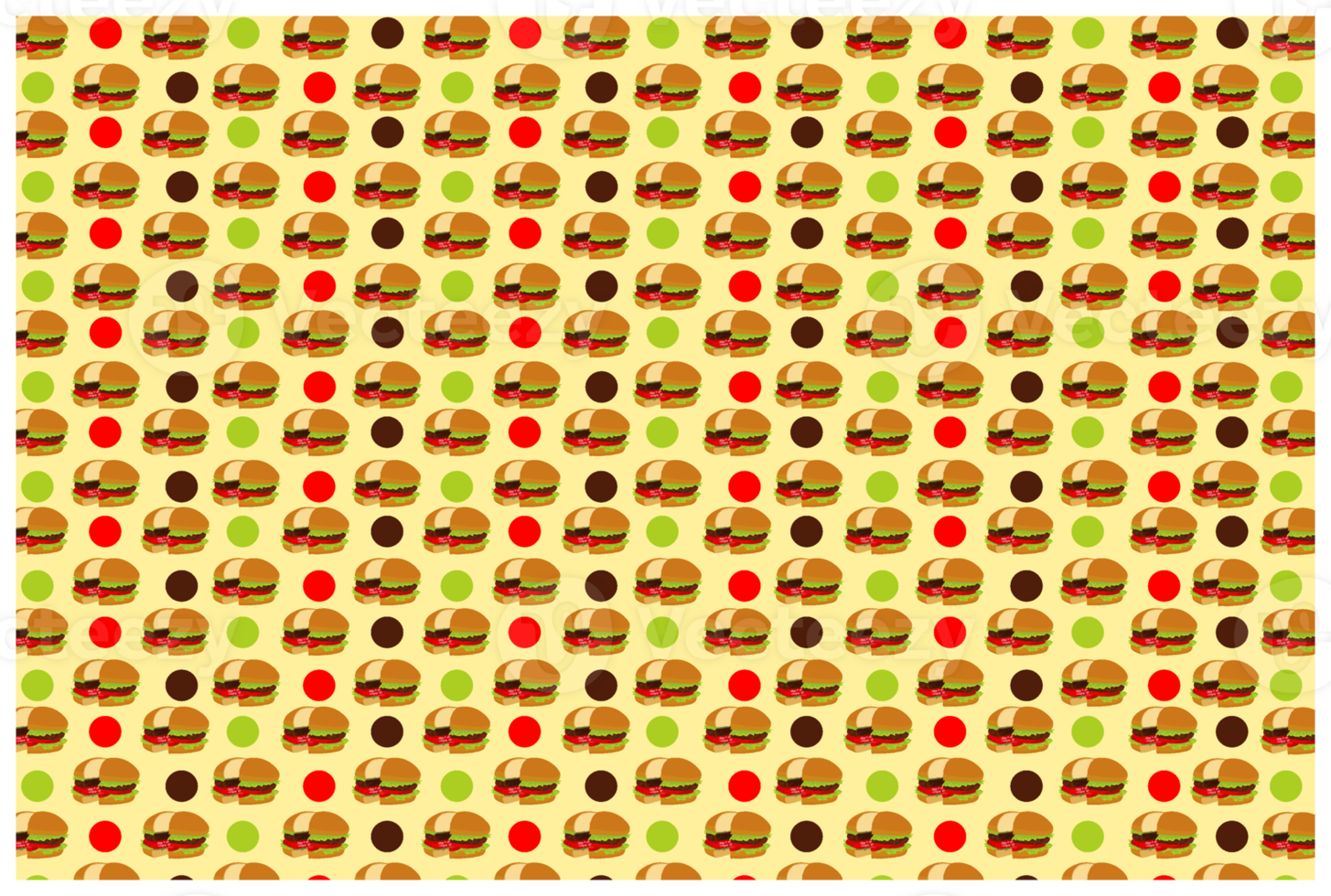Food -Hamburger Pattern Background png