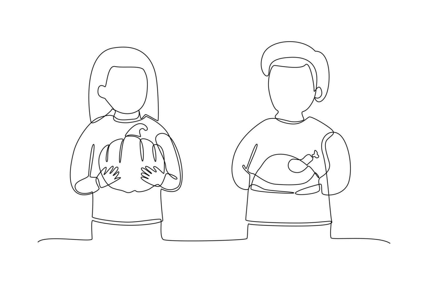One continuous line drawing of Happy people lying with pillows. Deep dream and bedtime concept. Doodle vector illustration in simple linear style.