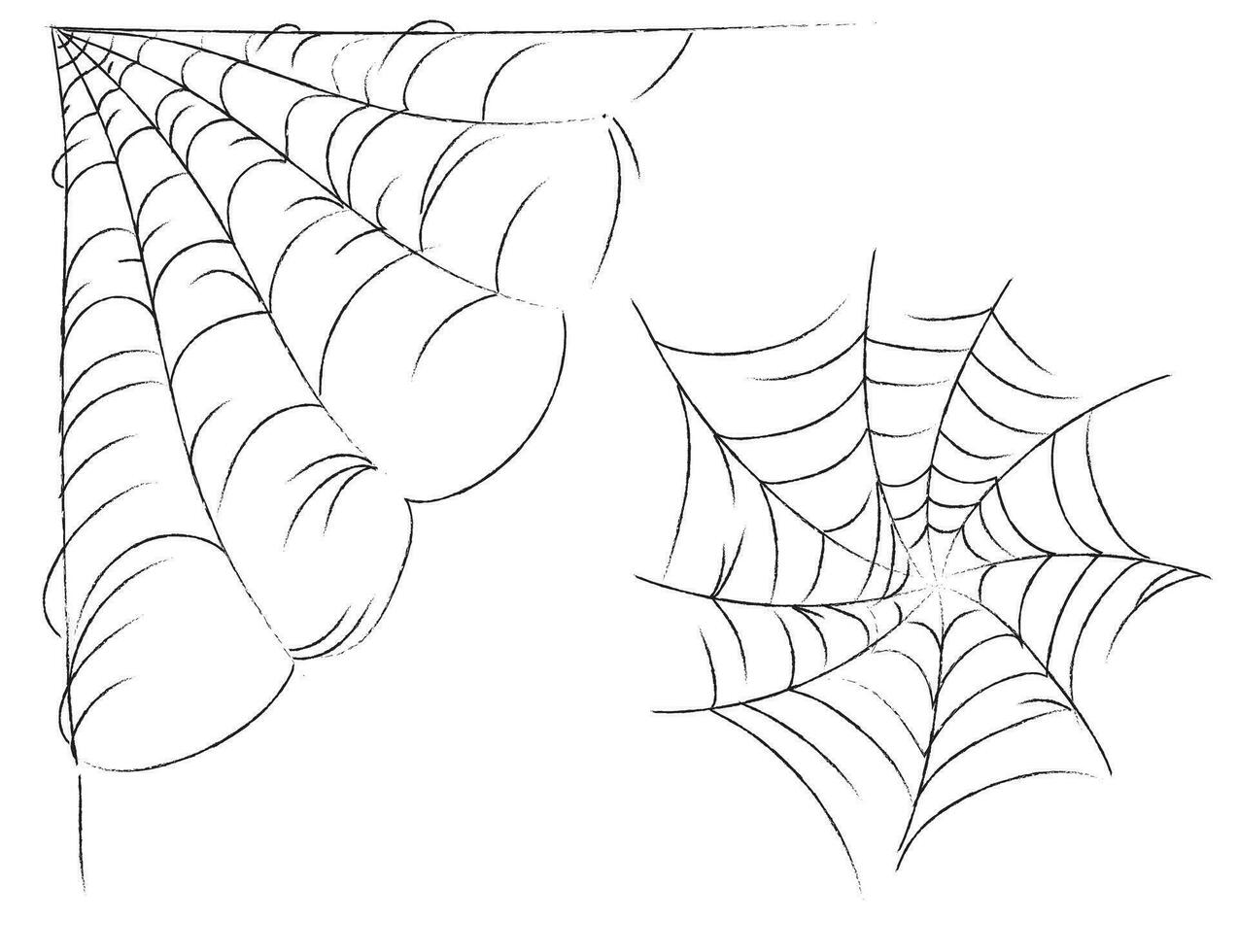 Cobweb for cards vector