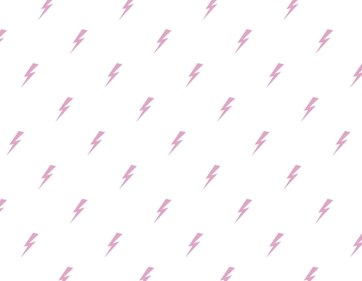 Pink lightning pattern on a transparent background, energy vector graphics, print for textiles and design