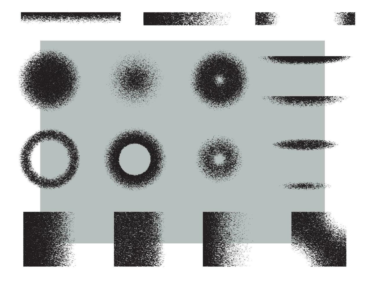 Grainy noise texture background, grunge gradient. Vector noise of different geometric shapes, minimalistic design