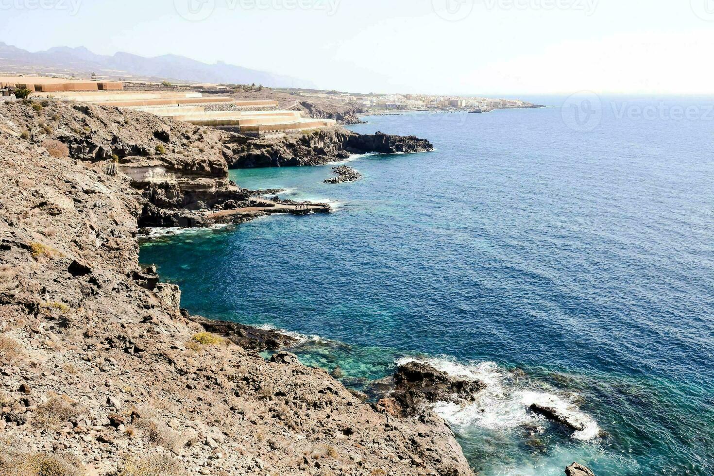 vista escénica de la costa foto