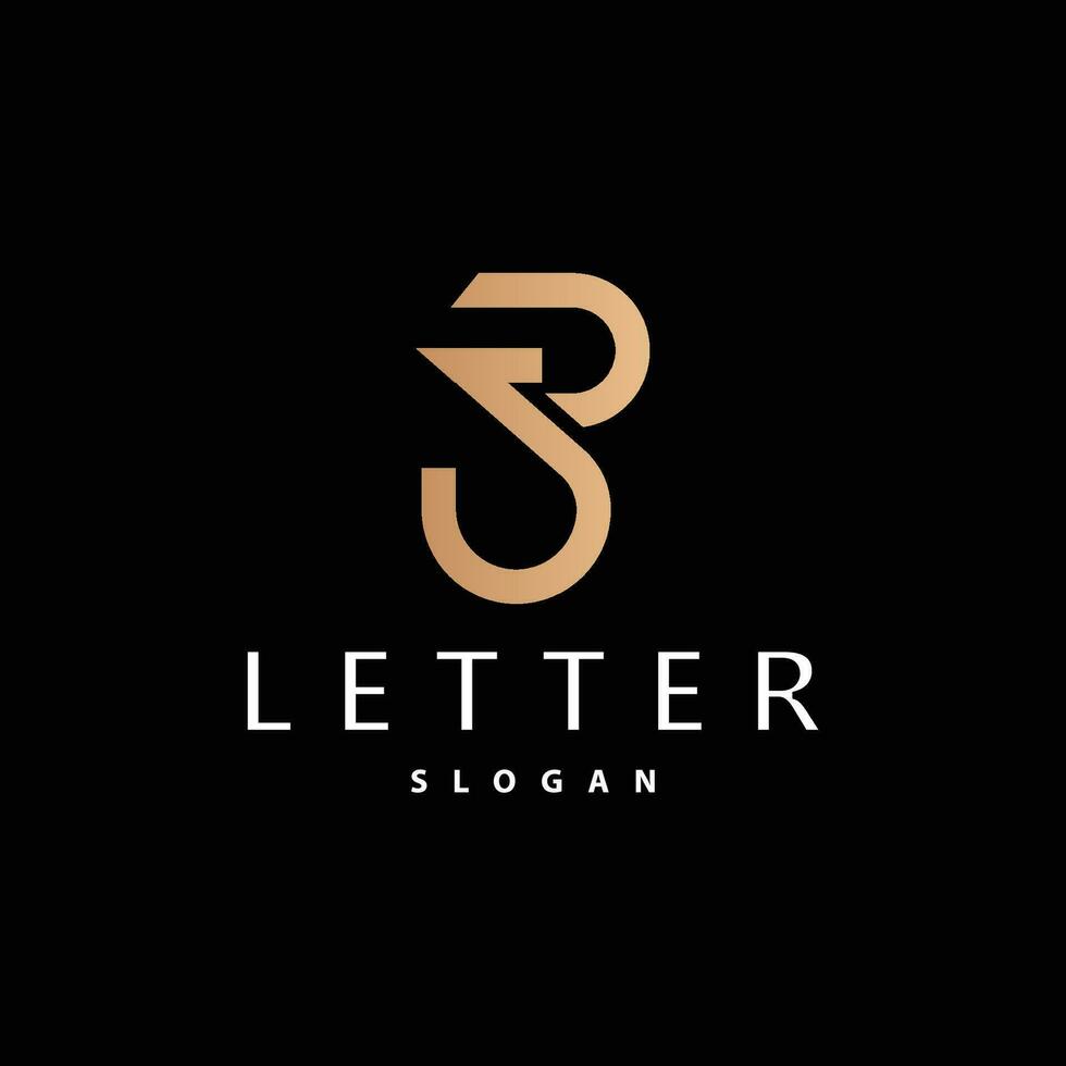 Initial BJ Letter Logo, Modern and Luxury Minimalist JB Logo Vector Template