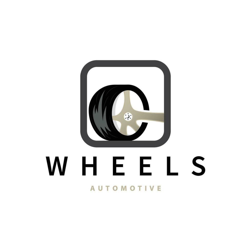vehículo rueda Servicio logo, sencillo moderno diseño automotor mantenimiento reparar, vector templet