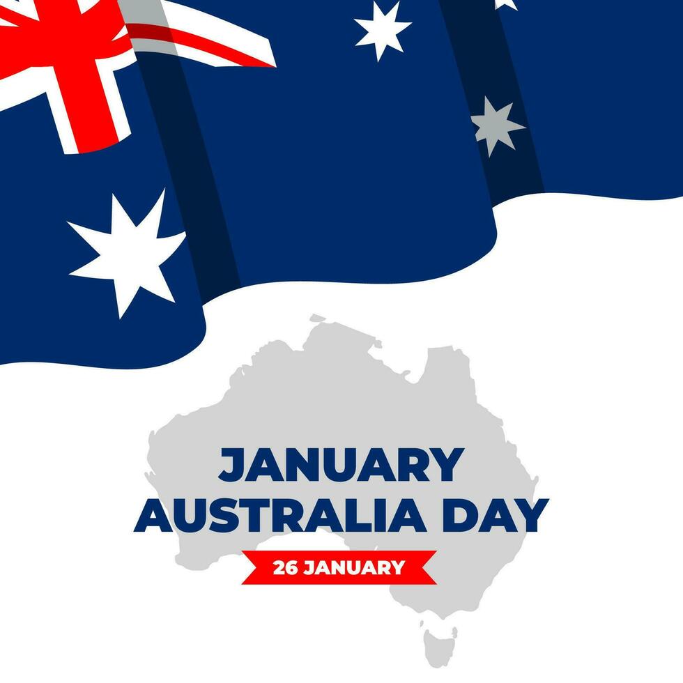 Happy Australia Day. The Day of Australia illustration vector background. Vector eps 10