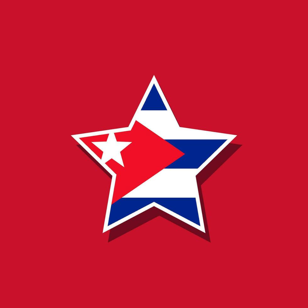 Flat vector star shaped North America flag official proportions. Vector eps 10