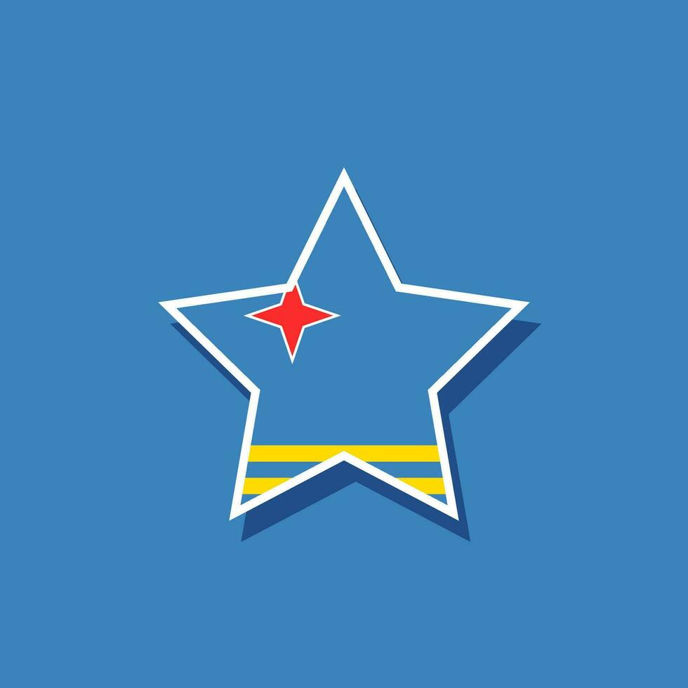 Flat vector star shaped  South America flag official proportions. Vector eps 10