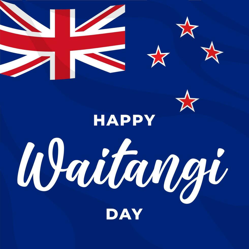 Happy Waitangi Day. The Day of New Zealand Waitangi Day illustration vector background. Vector eps 10